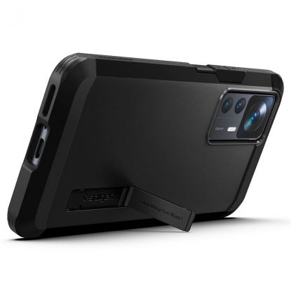 Spigen Tough Armor Case - хибриден кейс с най-висока степен на защита за Xiaomi 12T, Xiaomi 12T Pro (черен) 9