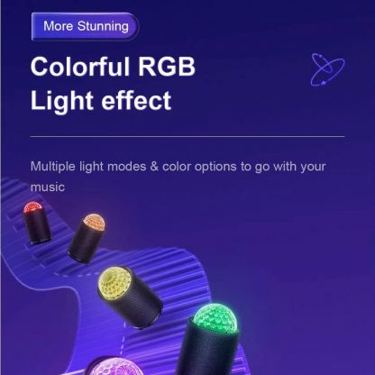 Joyroom Maya Series RGB Wireless Speaker 8W - безжичен Bluetooth спийкър с парти топка (черен) 4