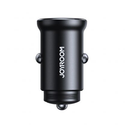 Joyroom Mini Metal Quick Car Charger 30W - зарядно за кола с 2xUSB-C изхода с технология за бързо зареждане (черен) 3