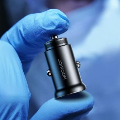 Joyroom Dual USB-A & USB-C Fast Car Charger 30W - зарядно за кола с USB-A и USB-C изходи и технология за бързо зареждане (черен) 10