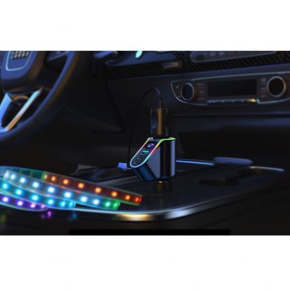 Joyroom 4-in-1 Fast Car Charger and Extended Cigarette Lighter Port 150W - зарядно за кола с 2xUSB-C и USB-A изходи и извод за запалка (черен) 10