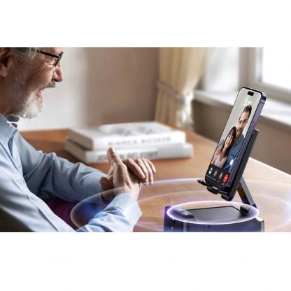 Joyroom Wireless Bluetooth 5.1 Speaker With Phone Holder 3W - безжичен блутут спийкър с вградена поставка за мобилни устройства (черен) 5