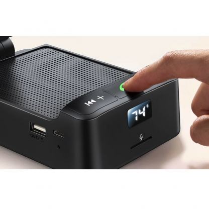 Joyroom Wireless Bluetooth 5.1 Speaker With Phone Holder 3W - безжичен блутут спийкър с вградена поставка за мобилни устройства (черен) 6