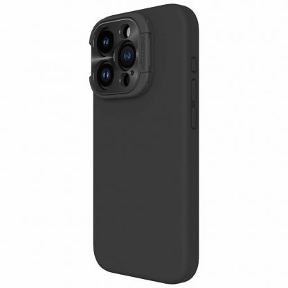 Nillkin LensWing Magnetic Hard Case - силиконов (TPU) калъф с MagSafe и поставка за iPhone 15 Pro Max (черен) 2