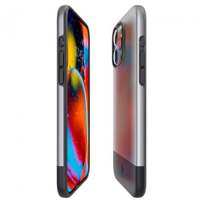 Spigen Style Armor MagSafe Case - хибриден кейс с най-висока степен на защита с MagSafe за iPhone 15 Pro (сребрист) 8