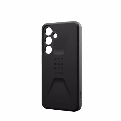 Urban Armor Gear Civilian Case - удароустойчив хибриден кейс за Samsung Galaxy S24 (черен) 2