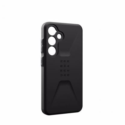 Urban Armor Gear Civilian Case - удароустойчив хибриден кейс за Samsung Galaxy S24 (черен) 3