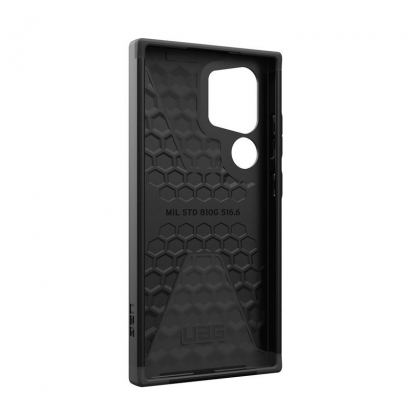 Urban Armor Gear Civilian Case - удароустойчив хибриден кейс за Samsung Galaxy S24 Ultra (черен) 4