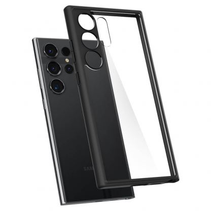 Spigen Ultra Hybrid Case - хибриден кейс с висока степен на защита за Samsung Galaxy S24 Ultra (черен-прозрачен) 8