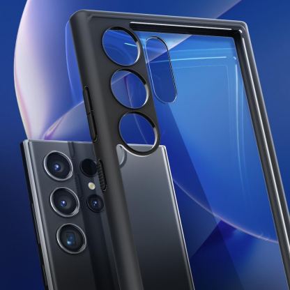 Spigen Ultra Hybrid Case - хибриден кейс с висока степен на защита за Samsung Galaxy S24 Ultra (черен-прозрачен) 13
