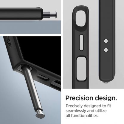 Spigen Ultra Hybrid Case - хибриден кейс с висока степен на защита за Samsung Galaxy S24 Ultra (черен-прозрачен) 16