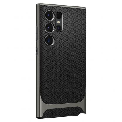 Spigen Neo Hybrid Case - хибриден кейс с висока степен на защита за Samsung Galaxy S24 Ultra (сив) 7
