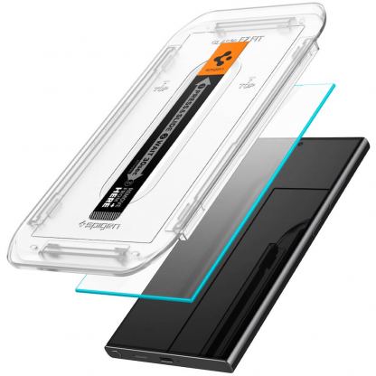 Spigen Glas.tR EZ Fit Tempered Glass 2 Pack - 2 броя стъклени защитни покрития за дисплея на Samsung Galaxy S24 Ultra (прозрачен) 2