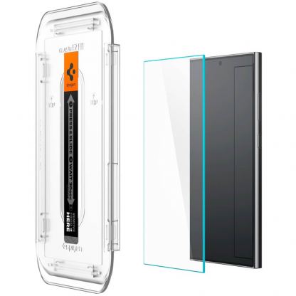 Spigen Glas.tR EZ Fit Tempered Glass 2 Pack - 2 броя стъклени защитни покрития за дисплея на Samsung Galaxy S24 Ultra (прозрачен) 6