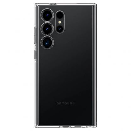 Spigen Liquid Crystal Case - тънък силиконов (TPU) калъф за Samsung Galaxy S24 Ultra (прозрачен)  2