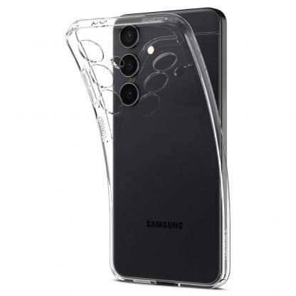 Spigen Liquid Crystal Case - тънък силиконов (TPU) калъф за Samsung Galaxy S24 (прозрачен)  10
