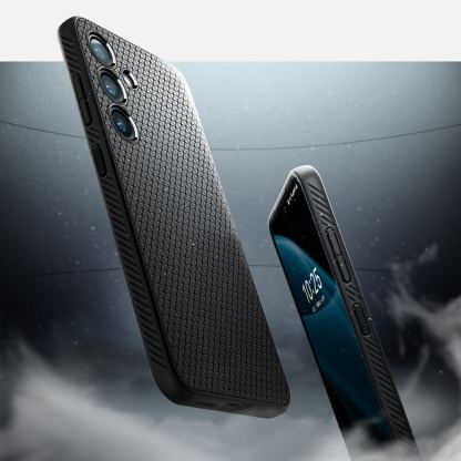 Spigen Liquid Air Case - силиконов (TPU) калъф с висока степен на защита за Samsung Galaxy S24 (черен) 14