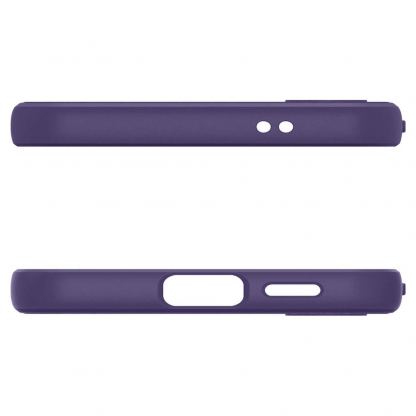 Spigen Liquid Air Case - силиконов (TPU) калъф с висока степен на защита за Samsung Galaxy S24 (лилав) 6