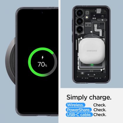 Spigen Ultra Hybrid Zero One Case - хибриден кейс с висока степен на защита за Samsung Galaxy S24 (черен)  16