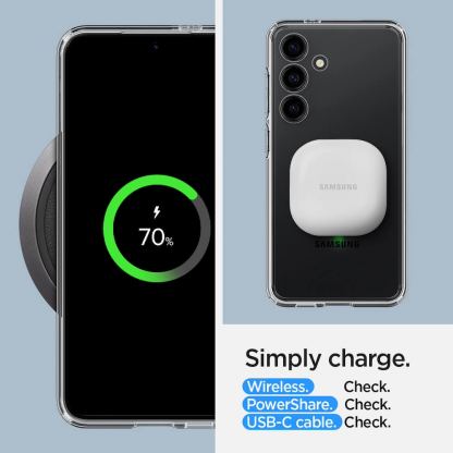 Spigen Ultra Hybrid Case - хибриден кейс с висока степен на защита за Samsung Galaxy S24 Plus (прозрачен) 16