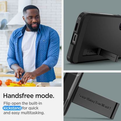 Spigen Tough Armor Case - хибриден кейс с най-висока степен на защита за Samsung Galaxy S24 (черен) 16