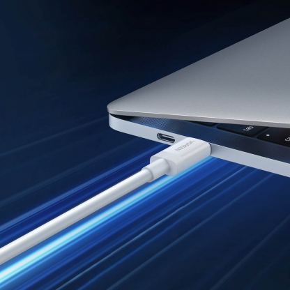 Ugreen USB4 USB-C to USB-C Cable, 8K, 100W, 40Gbps - USB4 кабел за устройства с USB-C порт (80 см) (бял) 6