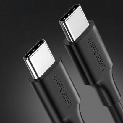 Ugreen USB-C to USB-C Fast Charging Cable 60W - здрав кабел с бързо зареждане за устройства с USB-C порт (200 см) (черен) 3