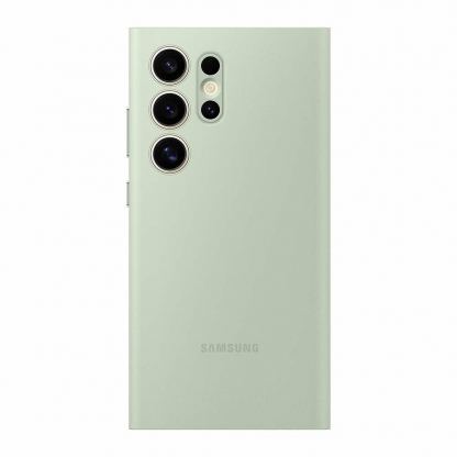 Samsung S-View Wallet Cover EF-ZS928CBEGWW - оригинален калъф, през който виждате информация от дисплея за Samsung Galaxy S24 Ultra (зелен) 5