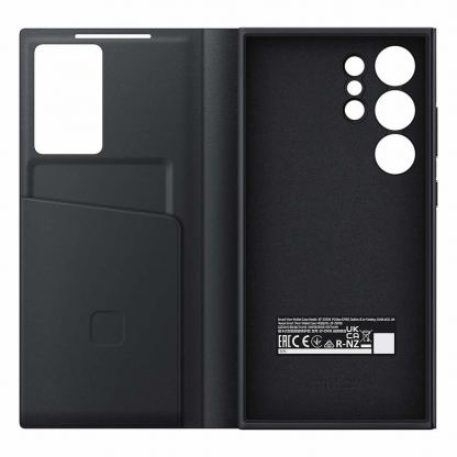 Samsung S-View Wallet Cover EF-ZS928CBEGWW - оригинален калъф, през който виждате информация от дисплея за Samsung Galaxy S24 Ultra (черен) 4