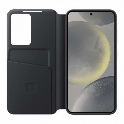 Samsung S-View Wallet Cover EF-ZS921CBEGWW - оригинален калъф, през който виждате информация от дисплея за Samsung Galaxy S24 (черен) 2