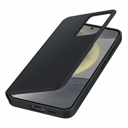 Samsung S-View Wallet Cover EF-ZS921CBEGWW - оригинален калъф, през който виждате информация от дисплея за Samsung Galaxy S24 (черен) 4