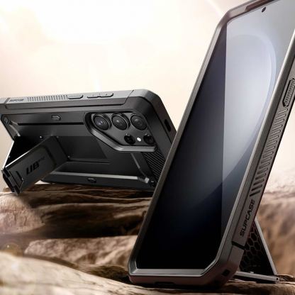 i-Blason SUPCASE Unicorn Beetle Pro Case with Screen Protector - удароустойчив хибриден кейс с вграден протектор за дисплея за Samsung Galaxy S24 Ultra (черен) 5