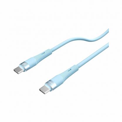 Nillkin Flowspeed Silicon USB-C to USB-C Cable 60W - кабел с бързо зареждане за устройства с USB-C порт (100 см) (син) 4
