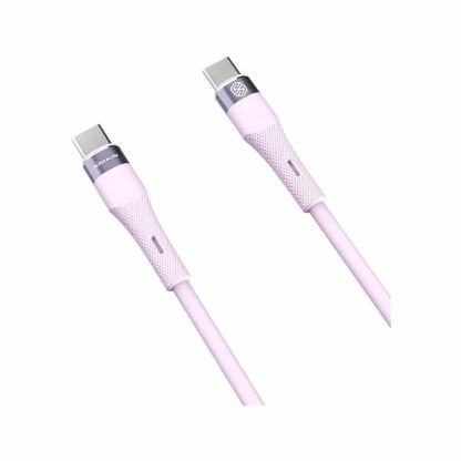 Nillkin Flowspeed Silicon USB-C to USB-C Cable 60W - кабел с бързо зареждане за устройства с USB-C порт (100 см) (лилав) 2