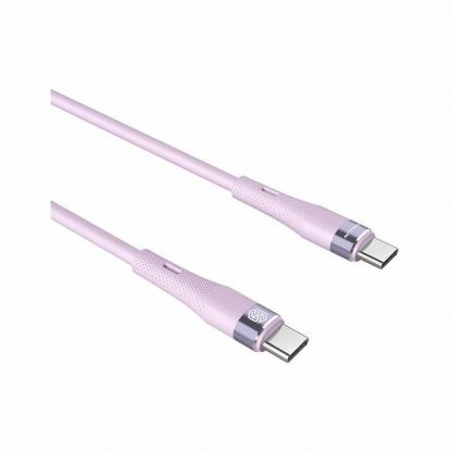 Nillkin Flowspeed Silicon USB-C to USB-C Cable 60W - кабел с бързо зареждане за устройства с USB-C порт (100 см) (лилав) 3