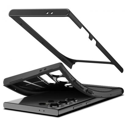 Spigen Neo Hybrid Case - хибриден кейс с висока степен на защита за Samsung Galaxy S24 Ultra (черен) 9