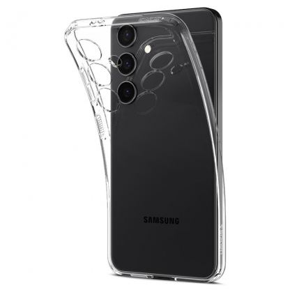 Spigen Liquid Crystal Case - тънък силиконов (TPU) калъф за Samsung Galaxy S24 Plus (прозрачен)  10
