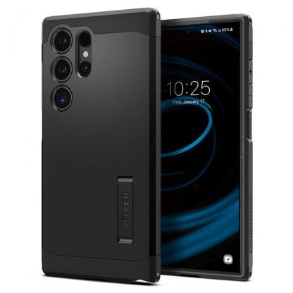 Spigen Tough Armor MagSafe Case - хибриден кейс с най-висока степен на защита с MagSafe за Samsung Galaxy S24 Ultra (черен) 2