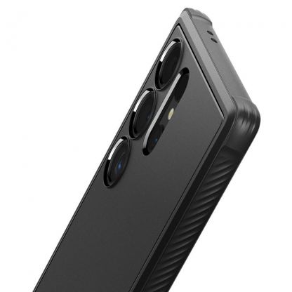 Spigen Rugged Armor Case - тънък качествен силиконов (TPU) калъф за Samsung Galaxy S24 Ultra (черен) 11