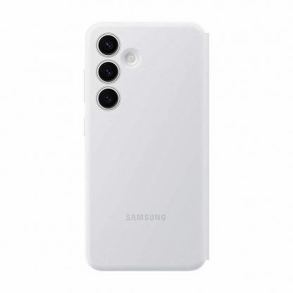 Samsung S-View Wallet Cover EF-ZS921CWEGWW - оригинален калъф, през който виждате информация от дисплея за Samsung Galaxy S24 (бял) 2