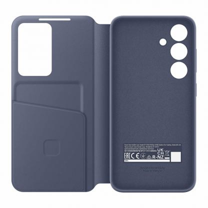 Samsung S-View Wallet Cover EF-ZS921CVEGWW - оригинален калъф, през който виждате информация от дисплея за Samsung Galaxy S24 (лилав) 5