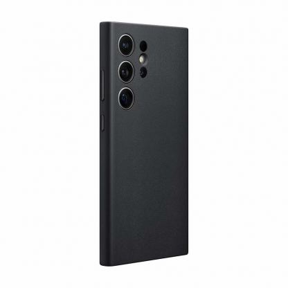 Samsung Vegan Leather Case EF-FPS928HCABW - оригинален кожен кейс (веган кожа) за Samsung Galaxy S24 Ultra (черен) 3