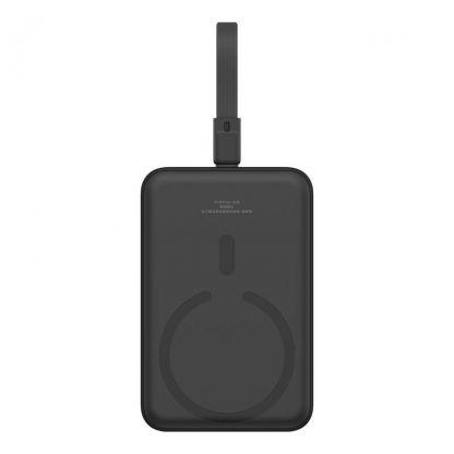 Baseus Magnetic Mini Wireless Charging Power Bank 10000 mAh 20W (P10022109113) - преносима външна батерия с вграден Lightning кабел, USB-C порт и безжично зареждане с MagSafe (черен)  7
