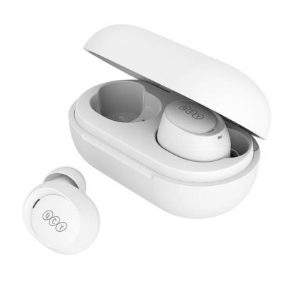 QCY T27 TWS Wireless Earbuds - безжични блутут слушалки за мобилни устройства (бял) 4
