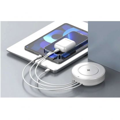 LDNIO AW003 Wireless Desktop Charger 32W - поставка (пад) с до 15W безжично захранване, USB-A и USB-C изходи за зареждане на мобилни устройства (бял) 6