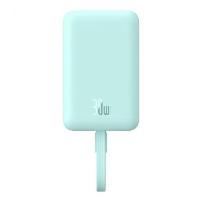 Baseus Magnetic Mini Wireless Charging Power Bank 10000 mAh 30W (P1002210B333) - преносима външна батерия с USB-C порт и безжично зареждане с MagSafe (син)  4