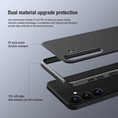 Nillkin Super Frosted Shield Pro Case - хибриден  удароустойчив кейс за Samsung Galaxy S24 Ultra (черен) 9