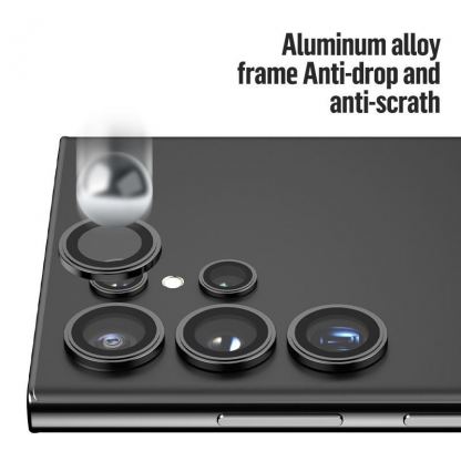 Blueo Camera Lens Protector - предпазни стъклени лещи за камерата на Samsung Galaxy S24 Ultra (черен)  3