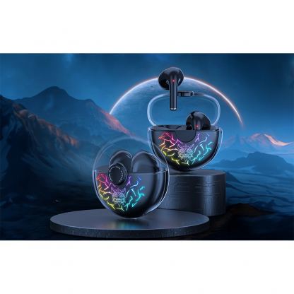 Onikuma T35 TWS Bluetooth Headphones - безжични блутут слушалки със зареждащ кейс (черен) 6