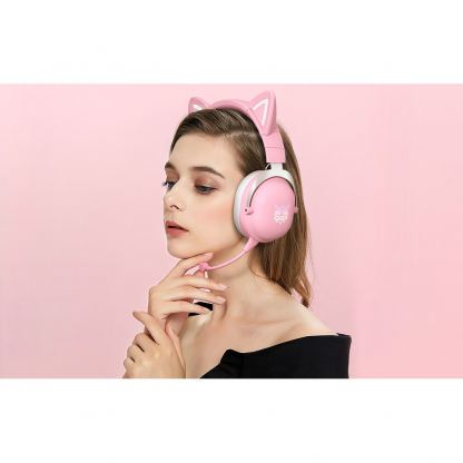 Onikuma B20 Gaming Wireless Over-Ear Headphones - безжични блутут слушалки за мобилни устройства (розов) 6